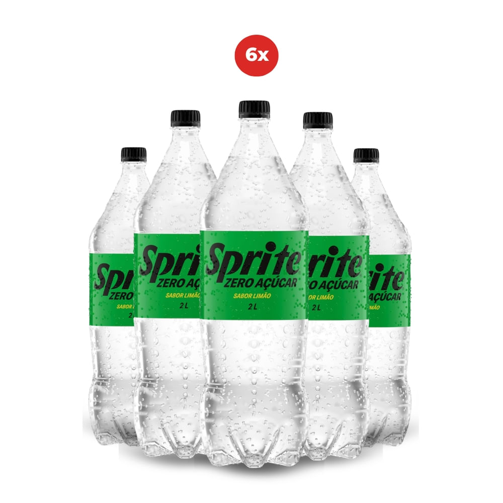 Pack 6 Sprite Sem Açúcar 2L Pet